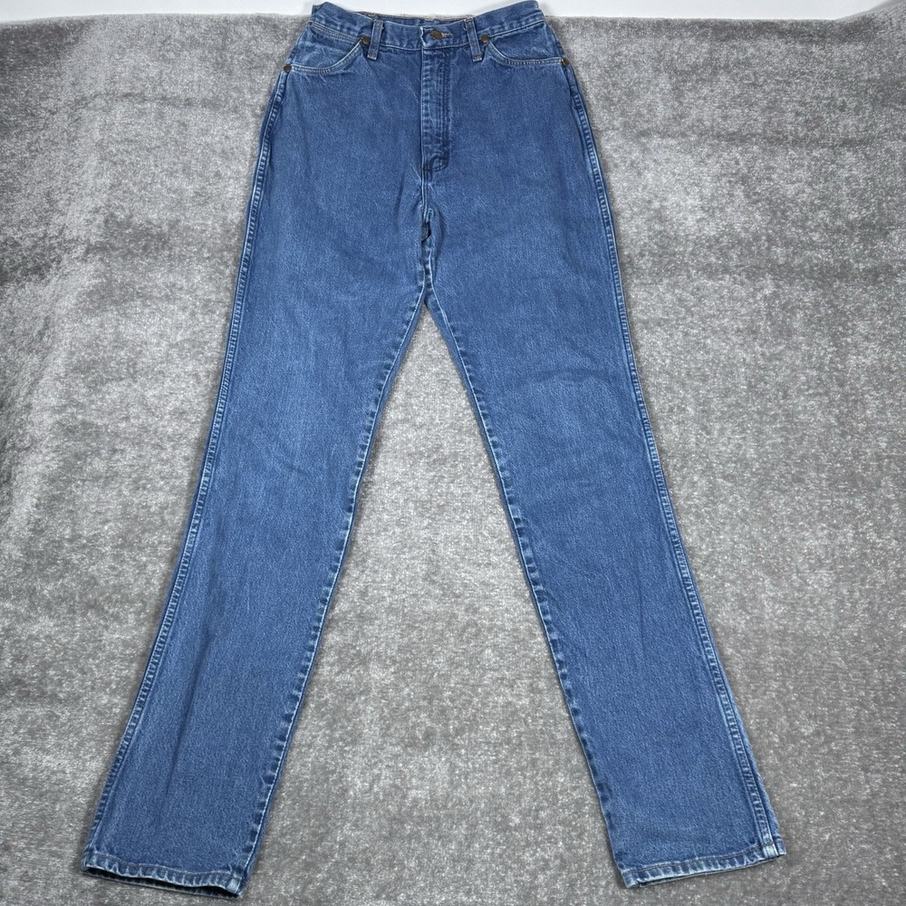 Wrangler Jeans Women's 11/12 Blue Denim Cowboy Bootcut‎ USA Made Western